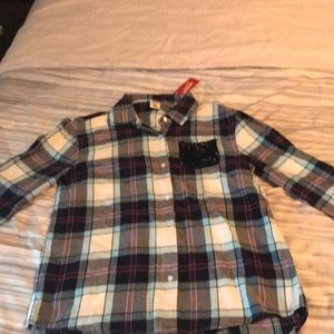Arizona plaid flannel long sleeve shirt